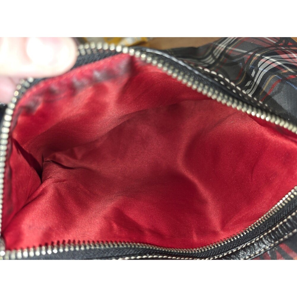 COACH Gabby Tartan Signature XLarge Tote Bag Red Glitter - Picture 6 of 16
